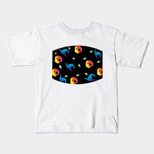 Rainbow Skull Halloween Kids T-Shirt